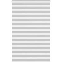 Zebra Blind Light Grey 140x200 cm Fabric Width 135.9 cm Polyester