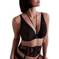 Aubade X Cindy Bruna Sumptuous Waves Triangle Plunge Bra Underwired Bras