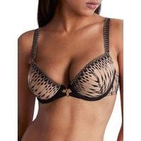 Aubade Voodoo Kiss Moulded Push Up Bra Underwired Plunge Bras Embroidered