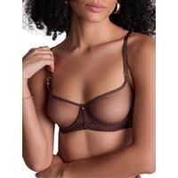 Aubade Sheer Emotion Half Cup Bra Underwired Non Padded Bras Sheer Embroidered