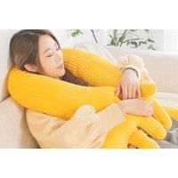 Novelty Plush 'Feels Like A Hug' Pillow - 2 Sizes & 6 Colours - Pink