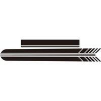 3Pcs Long Stripes Vinyl Decals for Nissan Kicks - Fit for Hood, Bonnet, Side Skirt & Engine Cover