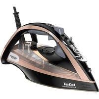 TEFAL Ultimate Pure FV9845 Steam Iron - Black & Rose Gold - Currys