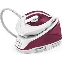 TEFAL Express Essential SV6110 Steam Generator Iron - White & Red - Currys