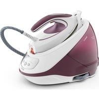 TEFAL Express Protect SV9201 Steam Generator Iron - White & Burgundy - Currys