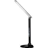 Aluminor Success LED desk lamp with clock, black