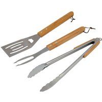 Campingaz silver universal utensil kit spatula, tongs & fork