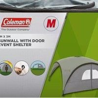 Coleman FastPitch Event Shelter Pro L Sunwall With Door, White