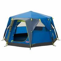 Coleman Tent Octago, 3 Man Tent Ideal for Camping in the Garden, Dome Tent, Waterproof 3 Person Camping Tent with Sewn-in Groundsheet