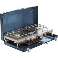 Campingaz Camping Chef Stainless Infrared Gas Stove, a 3 Burner Camping Stove with an additional Infrared Stove and Toaster Function, compact and light, operation using R904 and R907 gas bottles