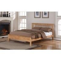 Flintshire Pentre Solid Wood Bed Frame 3Ft Single Oak Effect