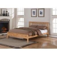 Flintshire Pentre Solid Wood Bed Frame 4Ft Small Double Oak Effect