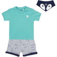 Timblerland Babys' Boy T-Shirt And Bermuda Shorts - Pale Blue - 12-18 months