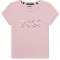 Boss Girls Logo T-Shirt - Pink