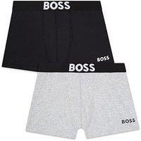 Boss Boys 2 Pack Boxer Shorts - Black/Grey