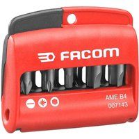 Facom AME.B4 Set of 9 Bits and Bit Holder £ Slotted, Phillips, Hexagon