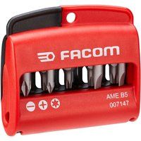 Facom AME.B5 Set of 9 Bits and Bit Holder £ Slotted, Pozi, Torx