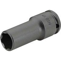 FACOM NSB.13 NSB 1/2" Drive Long-Reach Metric Thin-Wall 6-Point Impact Socket, 13 mm Size