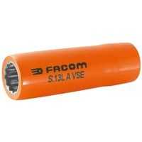 Facom 1/2" Drive 1000v Insulated Bi Hexagon Deep Metric Socket 1/2" 14mm