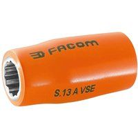 Facom 1/2" Drive 1000v Insulated Bi Hexagon Metric Socket 1/2" 14mm