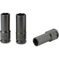 Facom 3 Piece 1/2/" Drive Deep Hexagon Wheel Nut Impact Socket Set Metric 1/2"