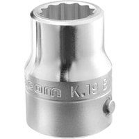 FACOM 3/4 Inch Socket Spanner 12 Point, SW 19, 52.5 mm Long, 1 Piece, K.19B