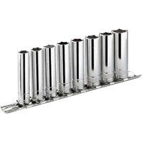 Facom RB.40AU 1/4" Drive 10 Piece 12 Point Socket Set On Rail 1/4"