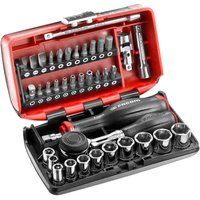 FACOM Nano 38 pc Socket Set 1/4" Drive with Twist Ratchet and Carry Box, R.360NANOPB