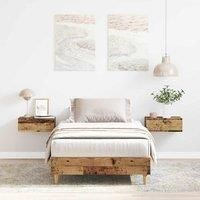 Bed Frame No Mattress Old Wood 90x200 cm Engineered Wood
