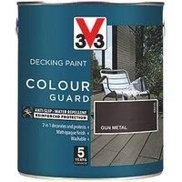 V33 Colour guard Matt gun metal Decking paint 2.5L