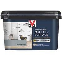 V33 Renovation Pebble Grey Satinwood Multi-Surface Paint, 2L