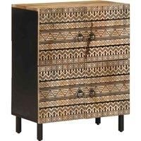 Sideboard 60x33.5x75 cm Solid Rough Wood Mango