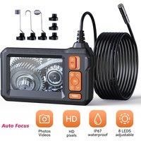 Endoscope Camera Auto Focus 4.3'' IPS HD1080P Pipe Inspection Camera Rigid Cable Video Endoscope