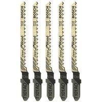 Bosch 2608630031 Clean Wood Cutting Jigsaw Blades, 1.5mm - 15mm, Silver