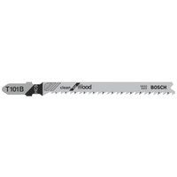 Bosch 2608630557 Clean Wood Jigsaw Blade, 1 Lug, Silver, Pack of 3