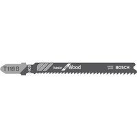 Bosch 2608630878 Basic Wood Jigsaw Blade, 1 Lug, Silver, Pack of 3