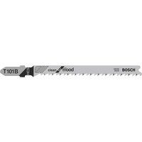Bosch Professional 100 x Jigsaw blade T 101 B (for softwood, straight cut, accessories jigsaw)