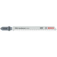 Bosch 2608634897 Clean Hardwood Jigsaw Blade, 1 Lug, Silver