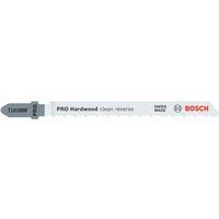 Bosch 25x Jigsaw Blade T 101 BRF Clean for Hard Wood (for Hard Wood, Straight Cuts, Professional Accessories Jigsaw)