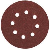 Bosch 2608605105 C430 Sanding Discs for Wood-Paint, Velcro Type, 8 Hole, 115mm, P80 Grit, Red, Pack of 5