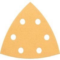 Bosch C470 Punched Quick Fit Delta Sanding Sheets for Paint and Wood 93mm x 93mm 180g Pack of 5