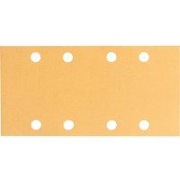 Bosch 2608605259 Sander Sheet for Wood, Velcro Type, 8 Hole, 93mm x 185mm, P400 Grit, Blue, Pack of 10