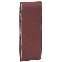 Bosch 2608606033 Sanding Belt, 75mm x 457mm, G60 Grit, Red, Pack of 3