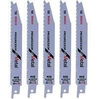 BOSCH S123XF PROGRESSOR FOR METAL RECIP SAW BLADES PK/5 FIT DEWALT MAKITA HIKOKI