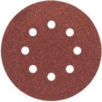 Bosch 2608605641 125mm 60 Grit Sanding Disc Sheets 5pk Wood Paint Surfaces Pro