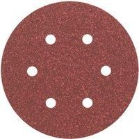 Bosch 2608605717 Sanding Discs for Wood, Velcro Type, 6 Hole, 150mm, P60 Grit, Brown, Pack of 5