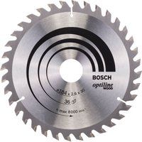 Bosch Optiline Wood Circular Saw Blade 184X30x36 2608640611