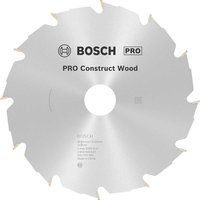 Bosch 2608640633 Wood Construct Circular Saw Blade, 190mm x 2.6mm x 30mm, 12Teeth, Silver
