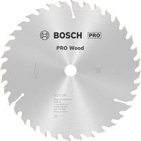 Bosch 2608640818 Optiline Wood Circular Hand Saw Blade, 184mm x 2.6mm x 16mm, 36 Teeth, Silver