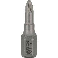 Bosch 2607001556 Extra Hard Screwdriver Bit, Pz 1, 25mm Length, Blue